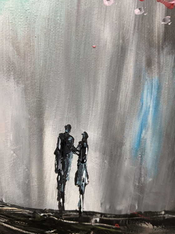 Image 1 of Evelina VINE - Histories etched in Crimson - Artist's painting