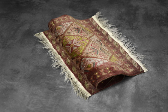 Image 1 of Tappeto Ersari orientale turkmeno vintage tessuto a mano, anni '50