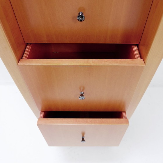 Image 1 of Colonne de tiroirs et horloge vintage 