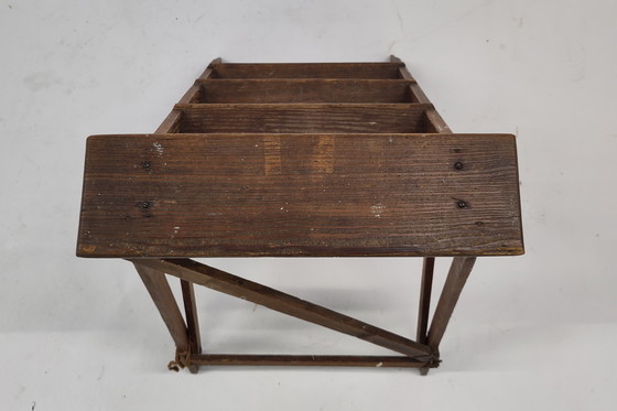 Image 1 of Antique wooden library ladder