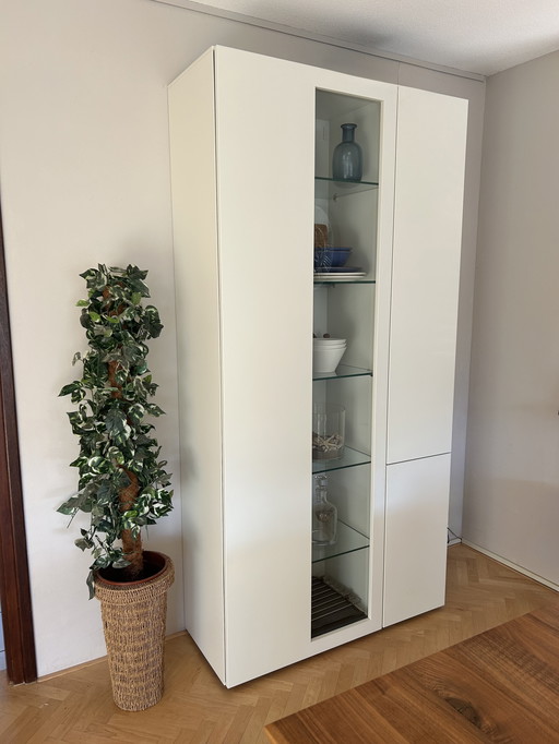 Hulsta Now Vision display cabinet with LED lighting