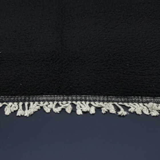 Image 1 of Black Berber Moroccan wool rug, 250cm x 150cm