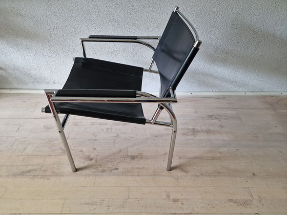 Vollenbrock Leolux Fauteuil 4735 Années 1980 – Chrome, Cuir (photo 9 of 10)