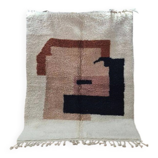 Tapis berbère en laine fait main 250x150 cm