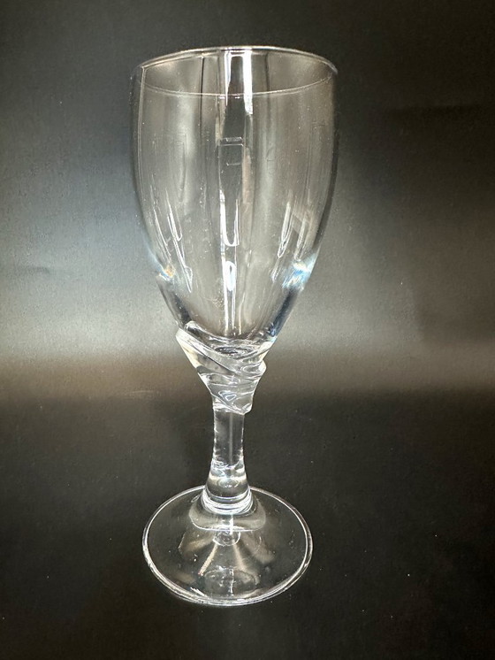 Image 1 of 6 bicchieri da acqua con piedistallo e dettagli