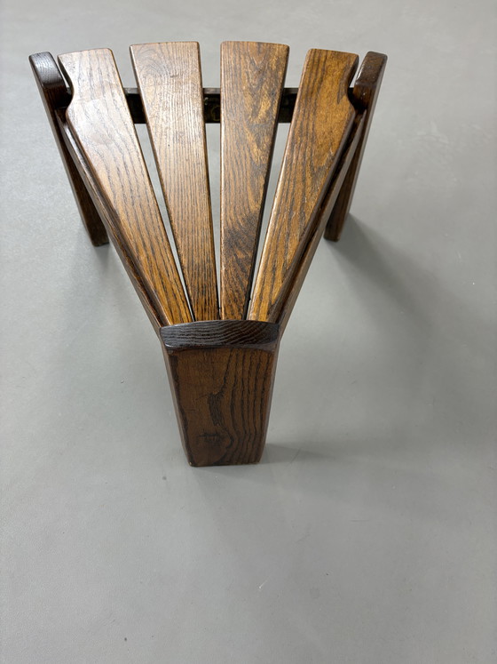 Image 1 of Tavolino laterale triangolare brutalista di Dittman per Awa Radbound, anni '60