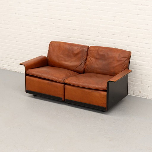 Dieter Rams Vitsoe Tweezitsbank 70's – 2 zitsbanken, Plastic, Leather
