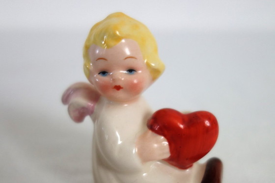 Image 1 of 3 Figurines Hummel Goebel Lustre Ange Vers 1950