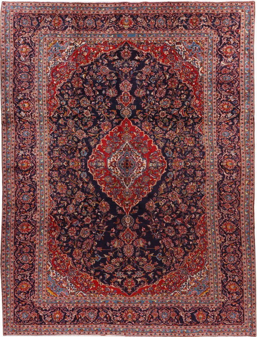 Persian carpet Kashan, 4.05 x 3.00 cm, Oriental carpet, fine, No. 20587