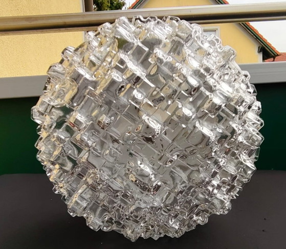 Image 1 of Hoffmeister Eisglas Decken/Wandleuchte 