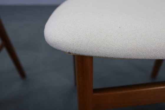 Image 1 of 1960er Satz von fünf restaurierten Teakholz-Esszimmerstühlen von Fastrup, Dänemark