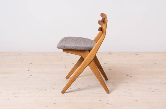 Image 1 of Set of 4 Dining Chairs, model SAKS by Poul Volther, Timless Danish Design, Fully Restored