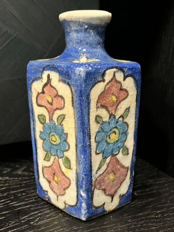 Qajar Perzisch Olieflesje – Decoratieve objecten, Ceramic (photo 5 of 7)