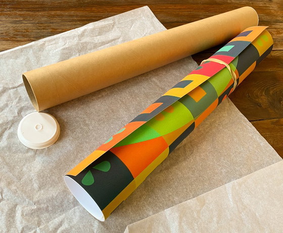 Image 1 of Almanaque febbraio 1960, del disegnatore portoghese Sebastião Rodrigues - Poster 50×70 cm