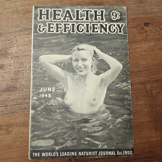Image 1 of Magazine naturiste vintage « Santé et efficacité » de 1948 – Encadré
