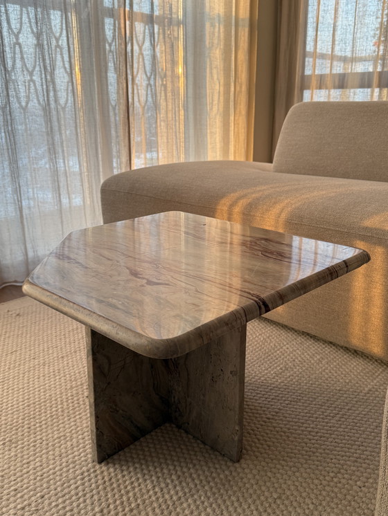 Image 1 of Vintage marmeren salontafel, Italië 1970