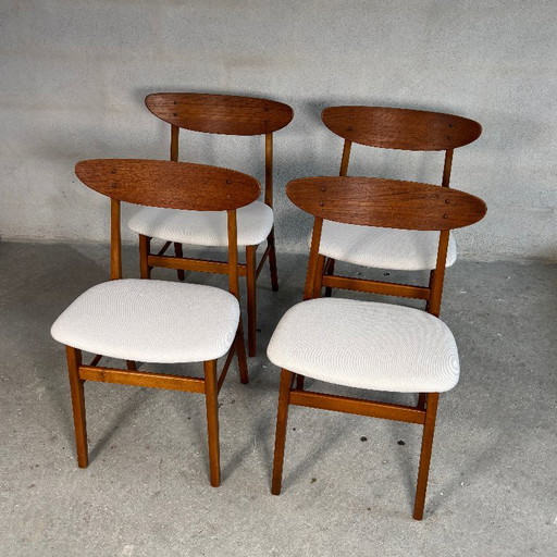 4x Model 210 Eetkamerstoelen van Farstrup – Wood