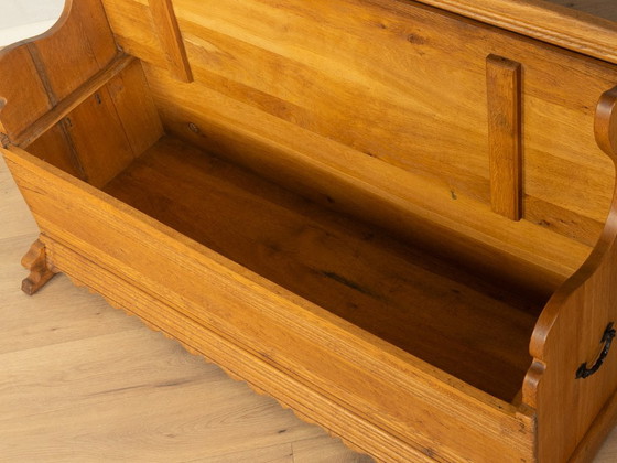 19e-eeuwse antieke opbergbank, Bankjes, Hout, Bruin (foto 7 van 8)