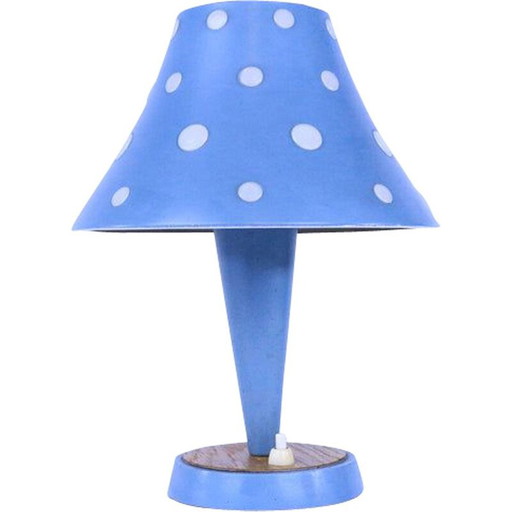 Vintage table lamp with metal shade "6217", 1950