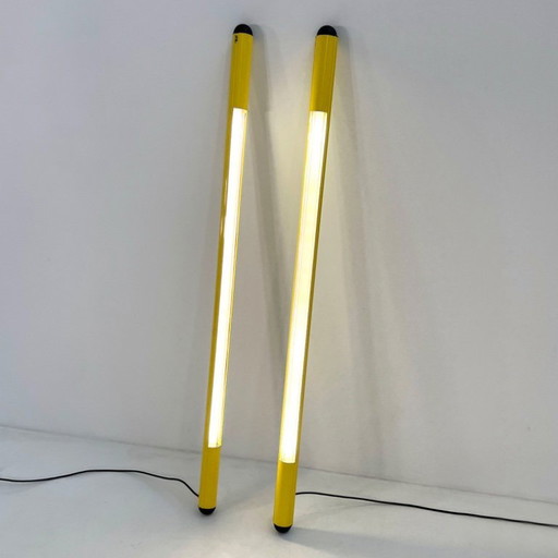 Middelgele neonlamp van DIL, jaren 80