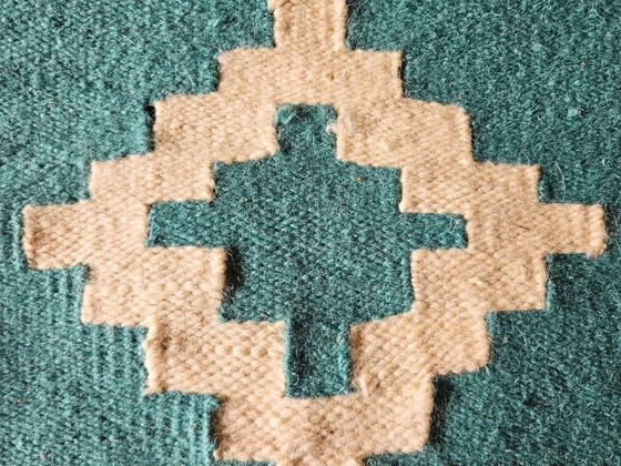 Image 1 of Organizer in lana egiziana fatto a mano - Organizer da parete e da banco - 35×55 cm