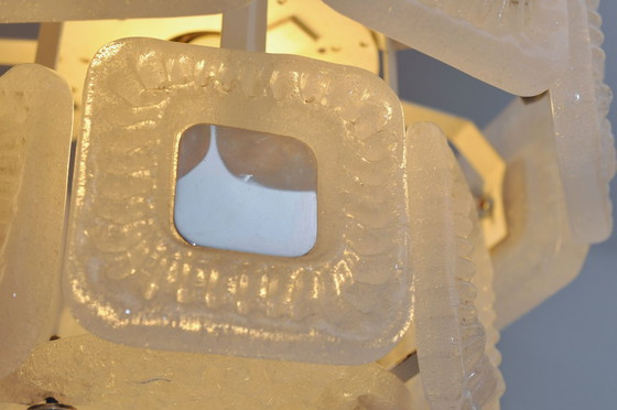 Image 1 of Lustre Kaiser en verre dépoli neige