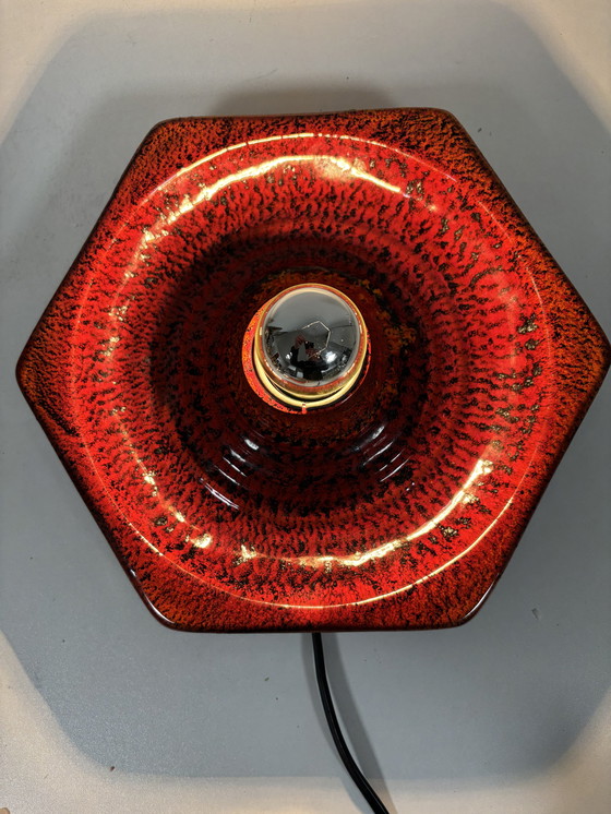 Image 1 of vintage wand- of plafondlamp fabrikant Hustadt Leuchten