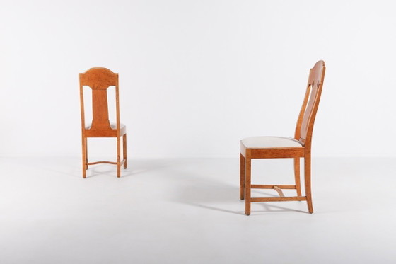 Image 1 of Pair unique burl wood chairs from Nordiska Kompaniet