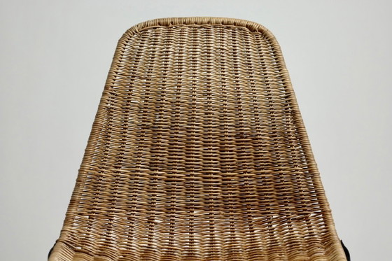 Vintage Basket Chair Gian Franco Legler, 1960s – Dining chairs, Iron, Wicker (photo 13 of 17)