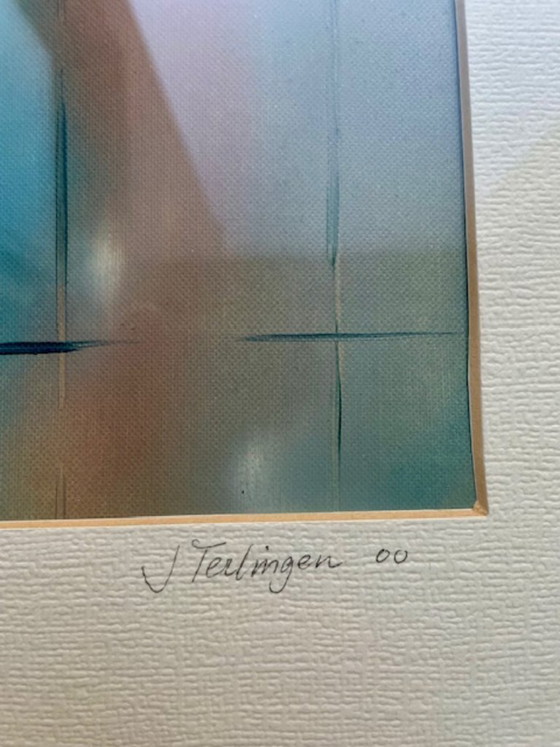 Image 1 of Duo of abstract paintings Terlingen (2000)