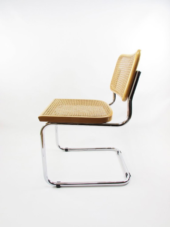 Image 1 of Sedia con struttura tubolare in stile Cesca, Made in Italy