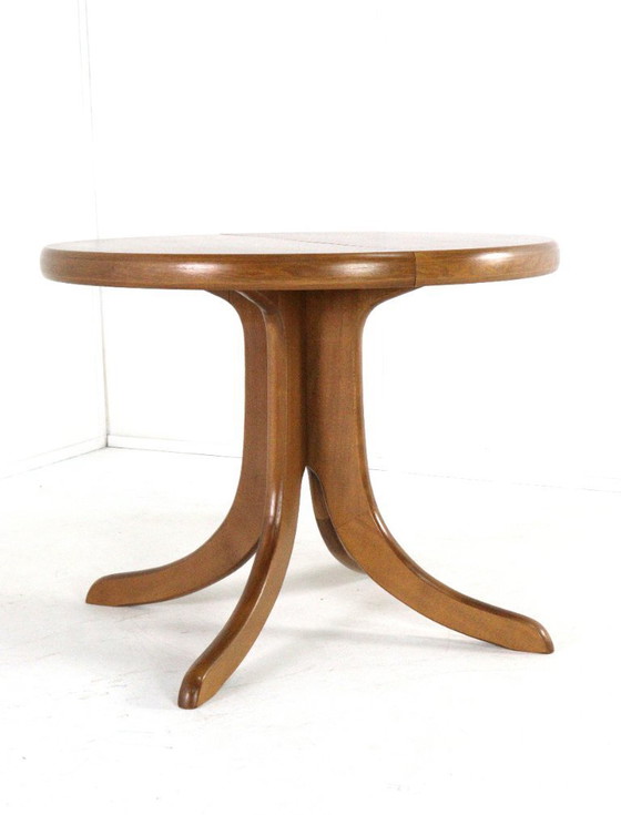 Image 1 of Compact 2x extendable dining table 'Mannheim' vintage