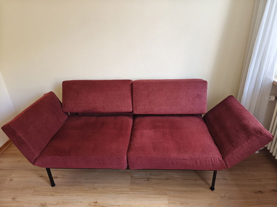 Sofa Schlafsofa von Brühl, Modell roro – Metall, Stoff (photo 3 of 6)