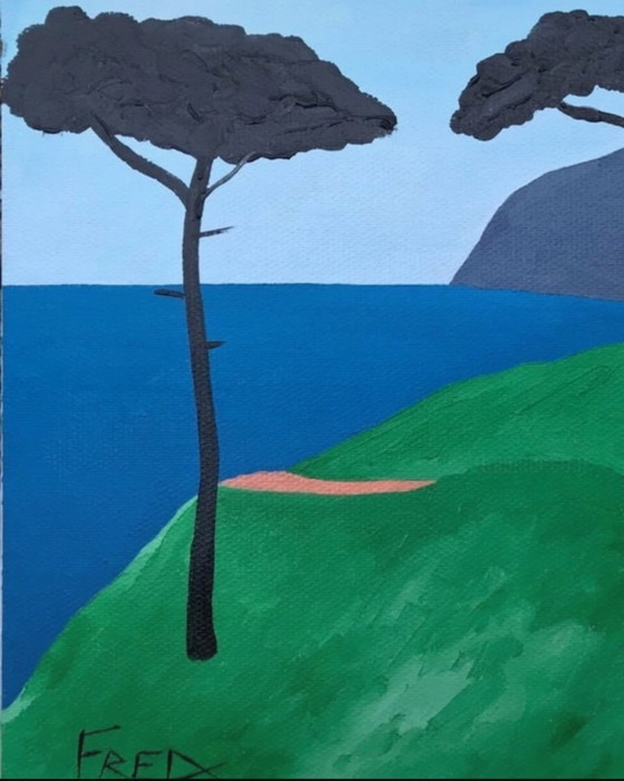 Image 1 of Huile sur toile au format 30x24cm. Non encadrée. 