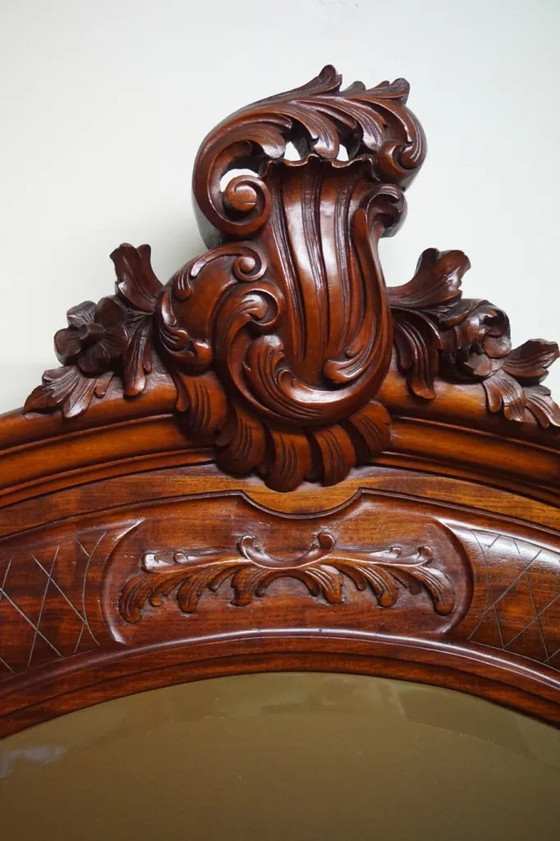 Specchio grande in mogano intagliato, 110x180 cm – Wood (photo 4 of 19)