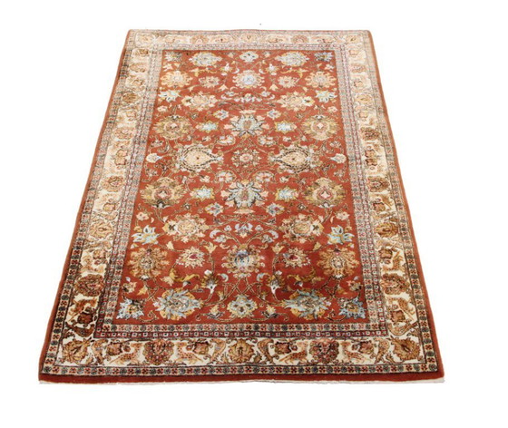 Image 1 of Originele, authentieke, pure zijden Hereke 150 x 92 cm, in topconditie.