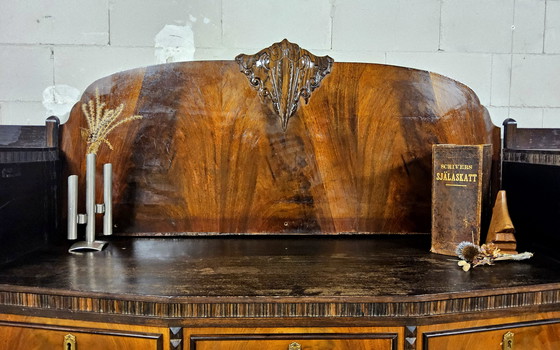 Image 1 of Buffet style Amsterdam School (J.Th Drilling Jr), meuble Art déco (Pays-Bas), boiseries en palissandre