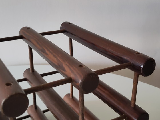 Portabottiglie Vintage Richard Nissen Langaa Denmark – Wood (photo 8 of 13)
