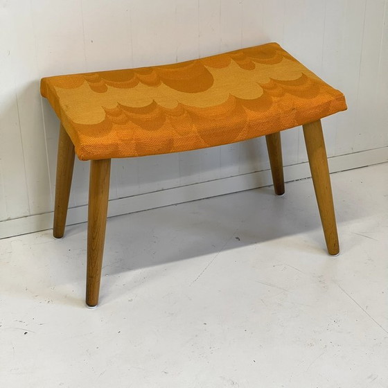 Image 1 of Vintage retro seventies footstool footstool stool