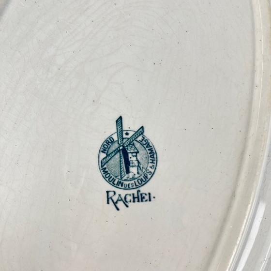 Image 1 of Large oval dish "Rachel" Moulins des loups & Hamage, iron earth