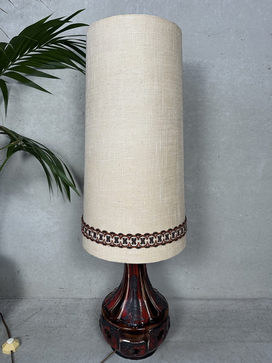 Image 1 of Lampe sur pied vintage XL à lave épaisse