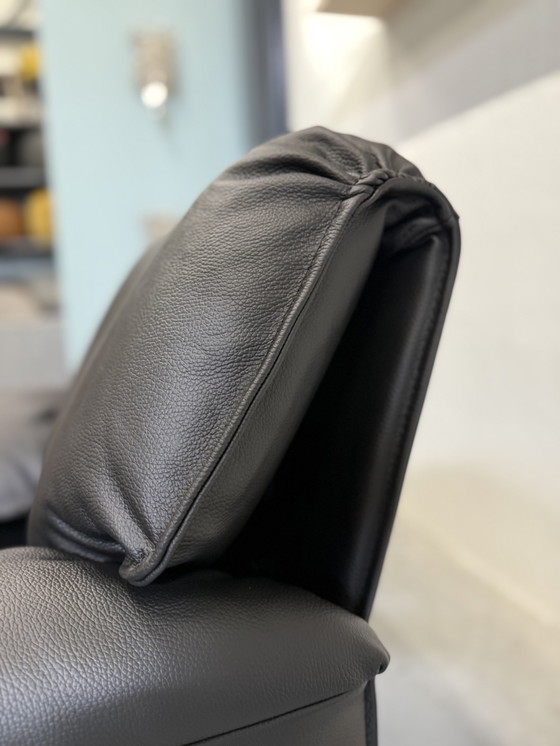 Image 1 of Leolux Bora Beta Sessel Schwarzer Leder Designerstuhl