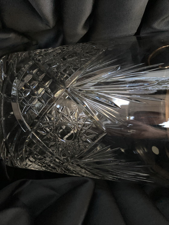 Image 1 of Grote BACCARAT handgeslepen kristallen koeler van VALERY KLEIN, nieuw in originele vintage doos