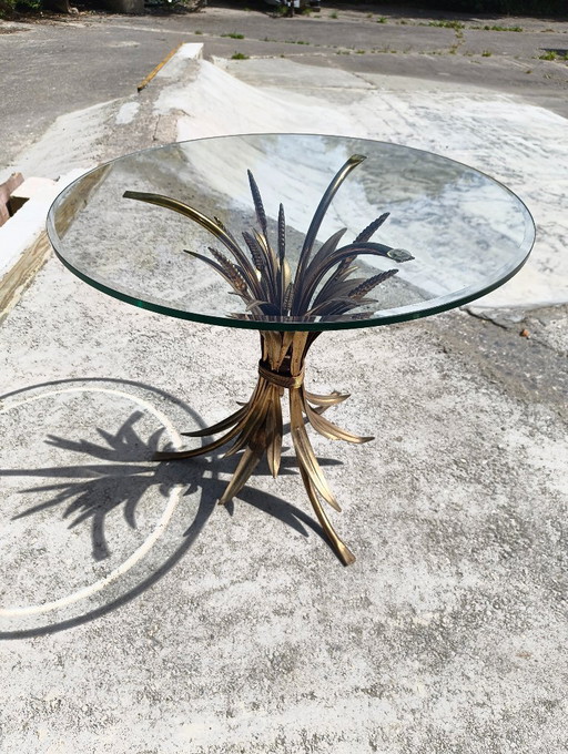 Coco Chanel Couchtable van Hans Kögl – bijzettafels, Brass, Metal