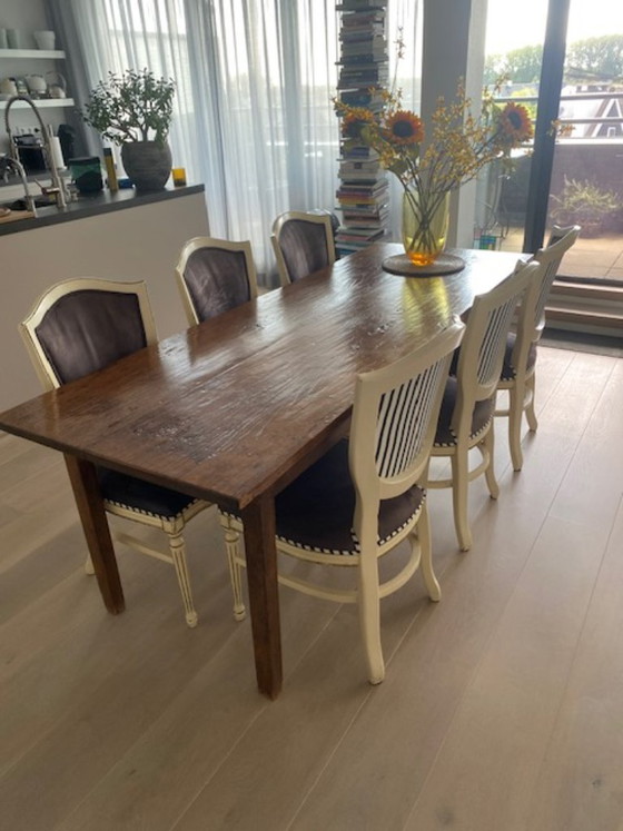 Tavolo da pranzo in teak, marrone, Tavoli da pranzo, Legno, Rustic (foto 3 di 7)