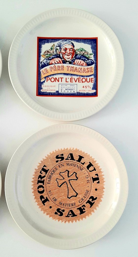 Image 1 of Fromages de France, Fayence de St. Amand Käseteller 6