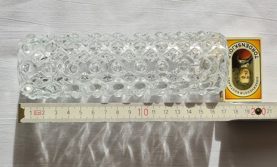 Pavel Pánek - Brutalism - small pressed glass vase - Libochovice glassworks / Sklo Union 70s (photo 11 of 11)