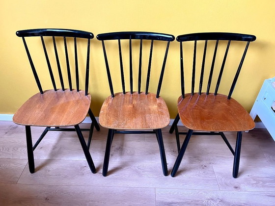 Image 1 of Three dining chairs Farstrup model no. 196