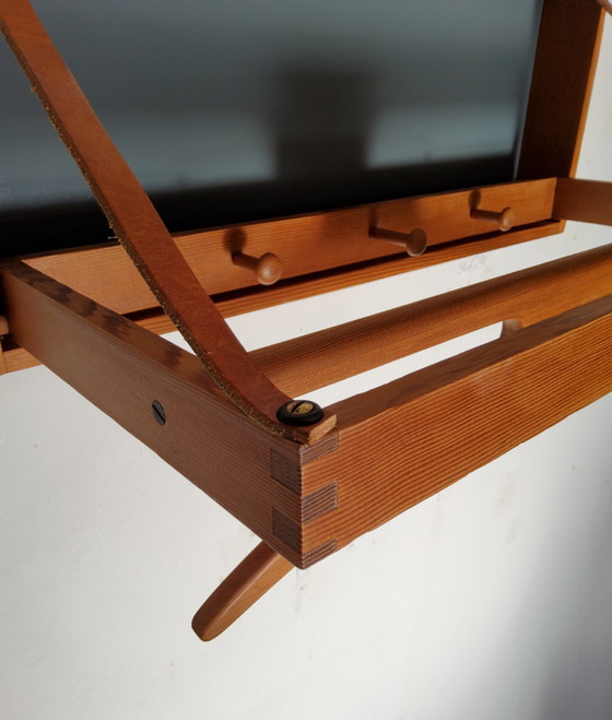 Image 1 of Appendiabiti scandinavo in teak massiccio – Adam Hoff & Poul Østergaard, Danimarca anni '60