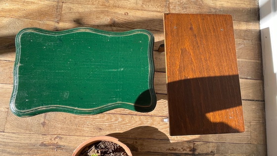 Image 1 of 2 mini Vintage WOODEN TABOURETS